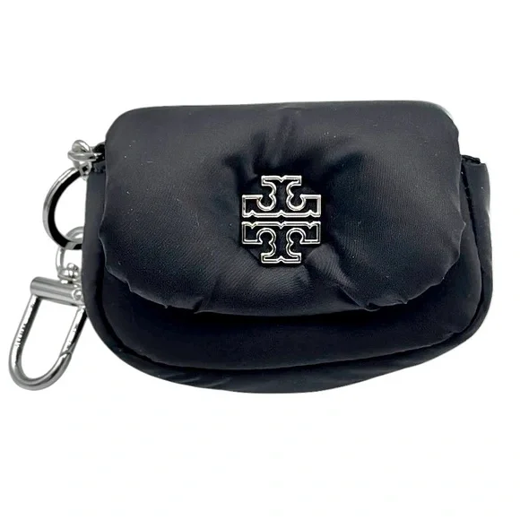 Tory Burch Britten Nylon Puffy Card Case - Picture 1 of 15